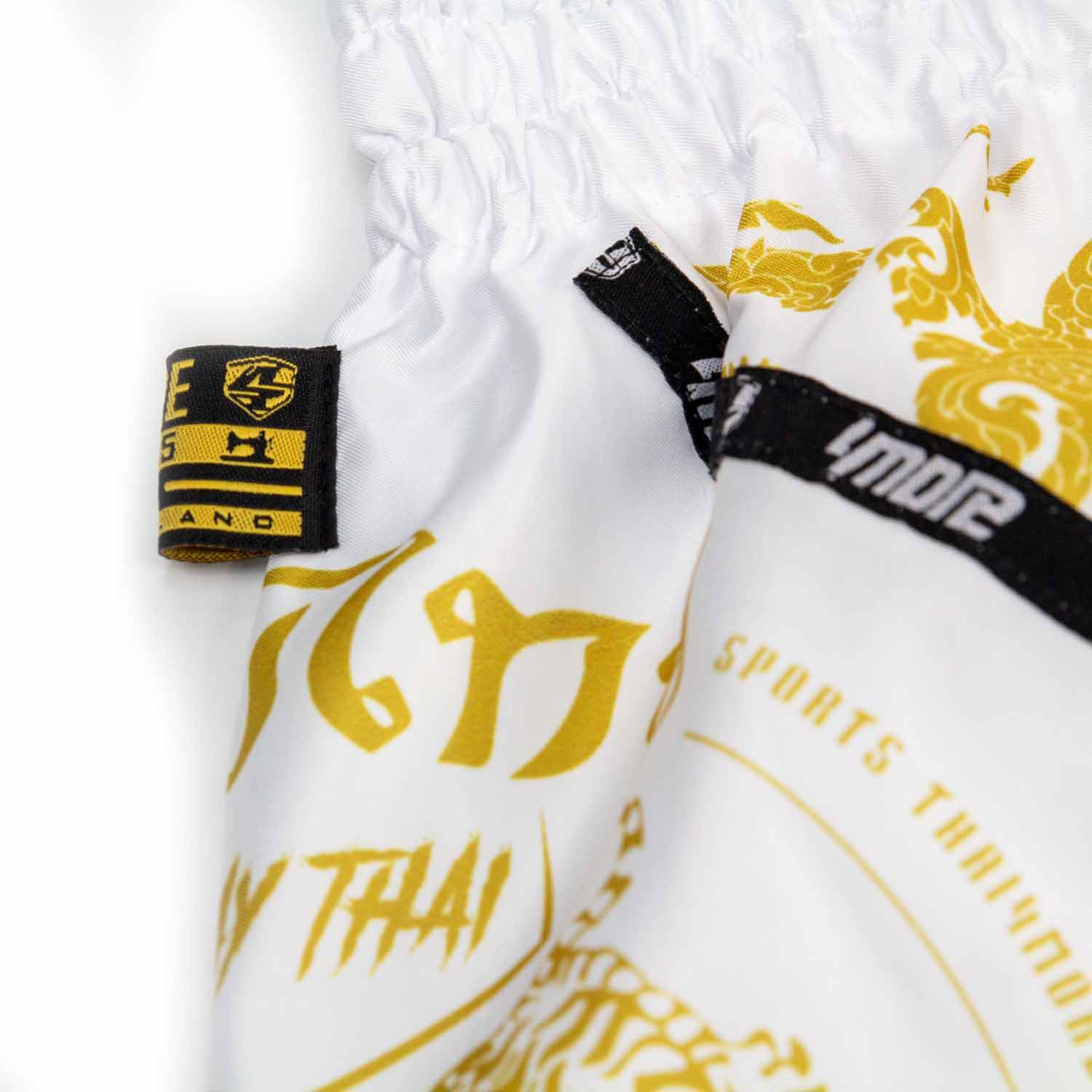 SHORTS MUAYTHAI ORIGIN TIGER WHITE