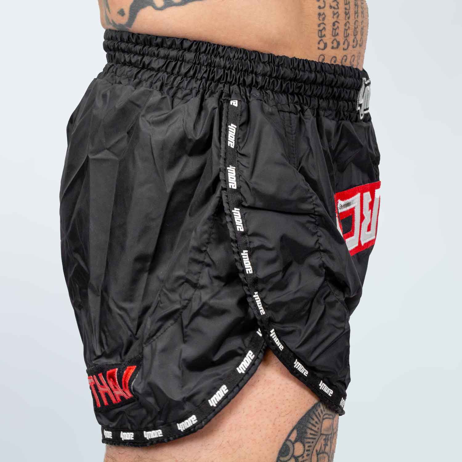 SHORTS MUAYTHAI RETRO1 MT BLACK