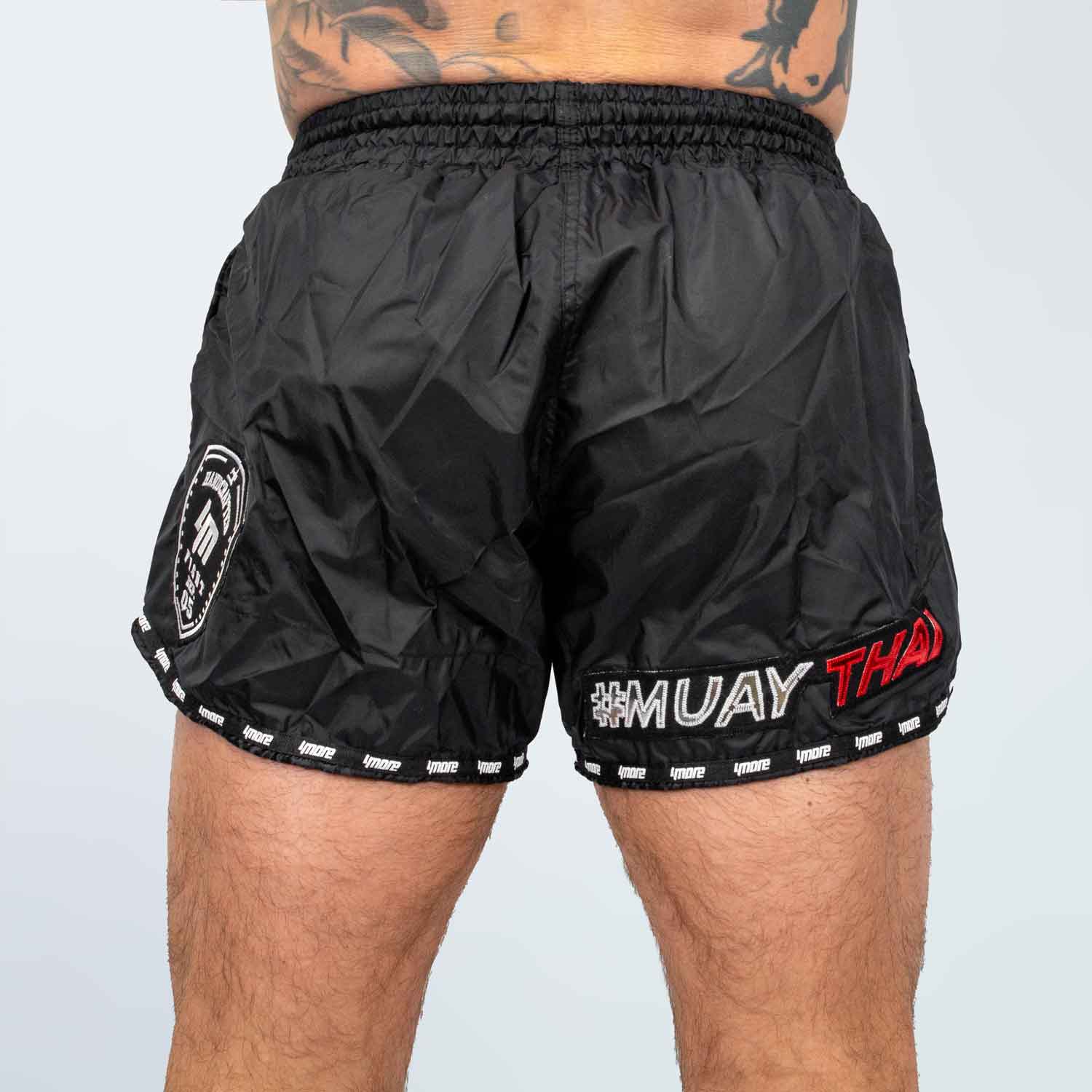 SHORTS MUAYTHAI RETRO1 MT BLACK