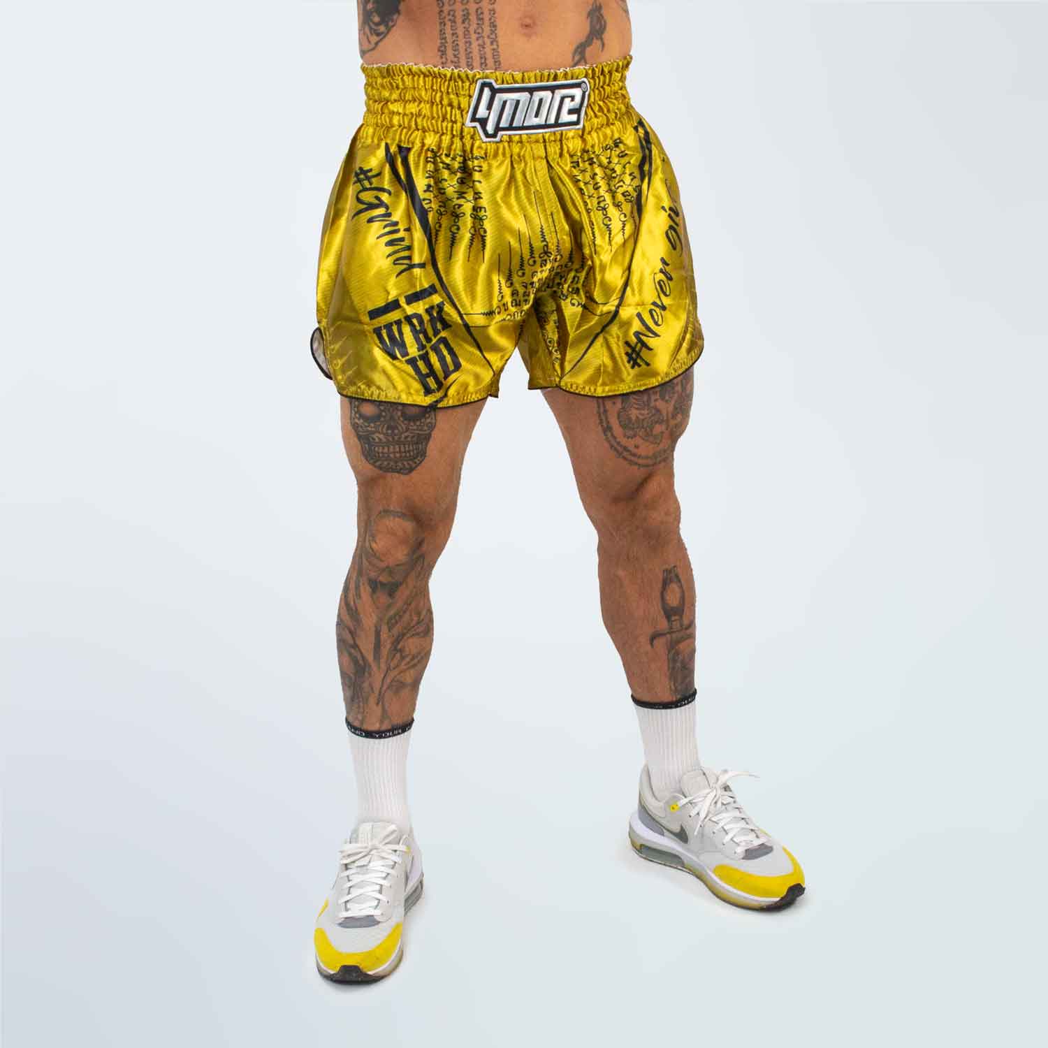 SHORTS MUAYTHAI WRKHD GOLD