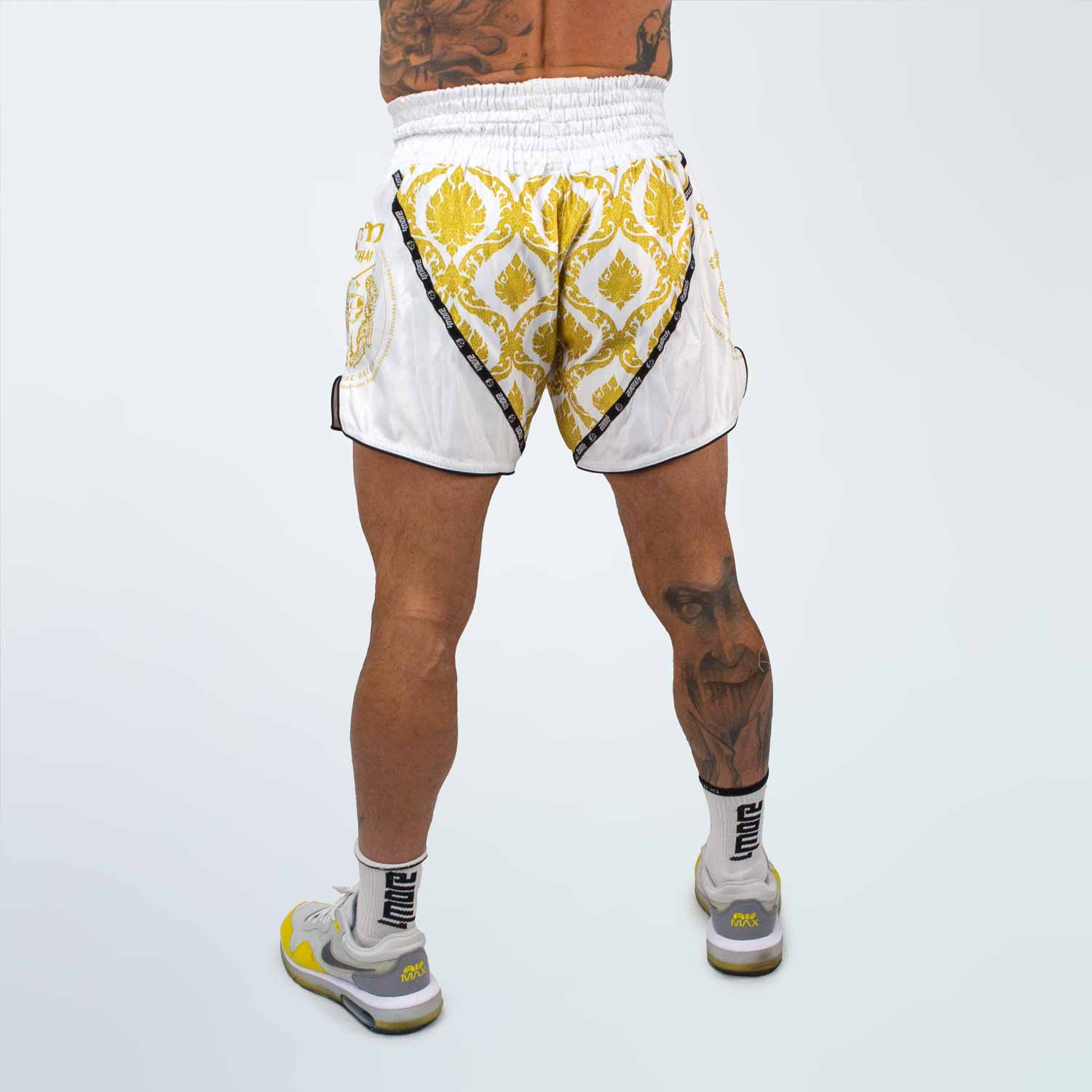 SHORTS MUAYTHAI ORIGIN TIGER WHITE